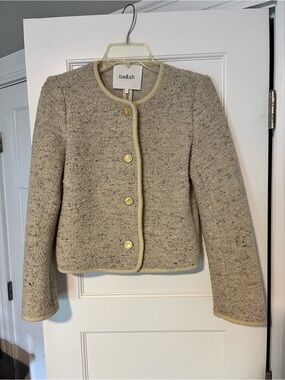 ba&sh Lady Jacket Wool Tweed Size 0 (XS)